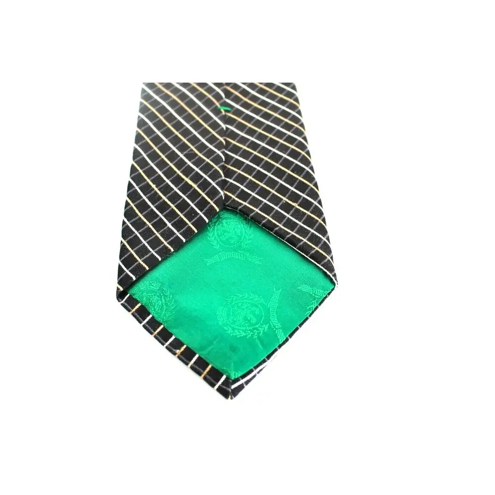 Tommy Hilfiger Silk Ties Lot Of 2 Classic Orange Stripe Black Geo Career Preppy